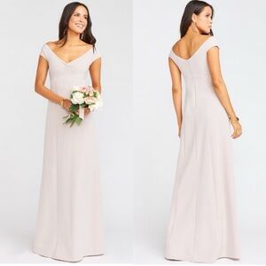 Show Me Your Mumu Zurich Knot Gown in Show Me The Ring Stretch Crepe